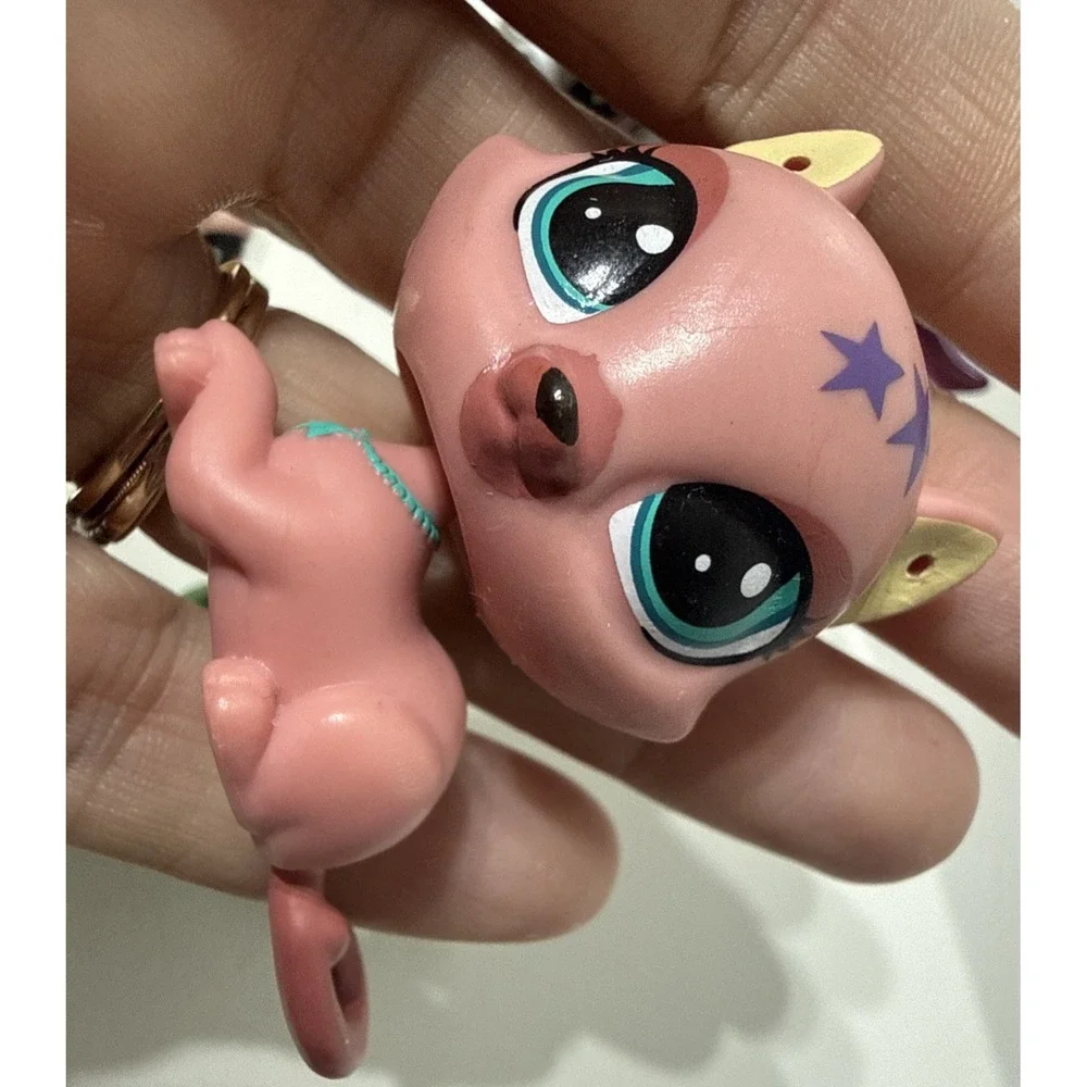 Hasbro Littlest Pet Shop LPS 5 Pcs‎ Mixed LOT  Pink Kangaroo Cat Green Lizard